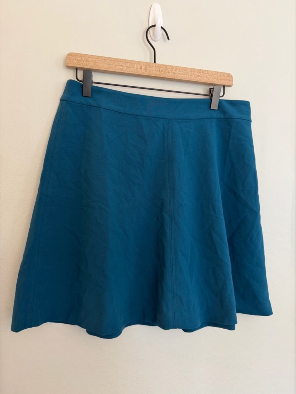 LOFT Teal A-Line Knit Skater Skirt Women’s Size 10